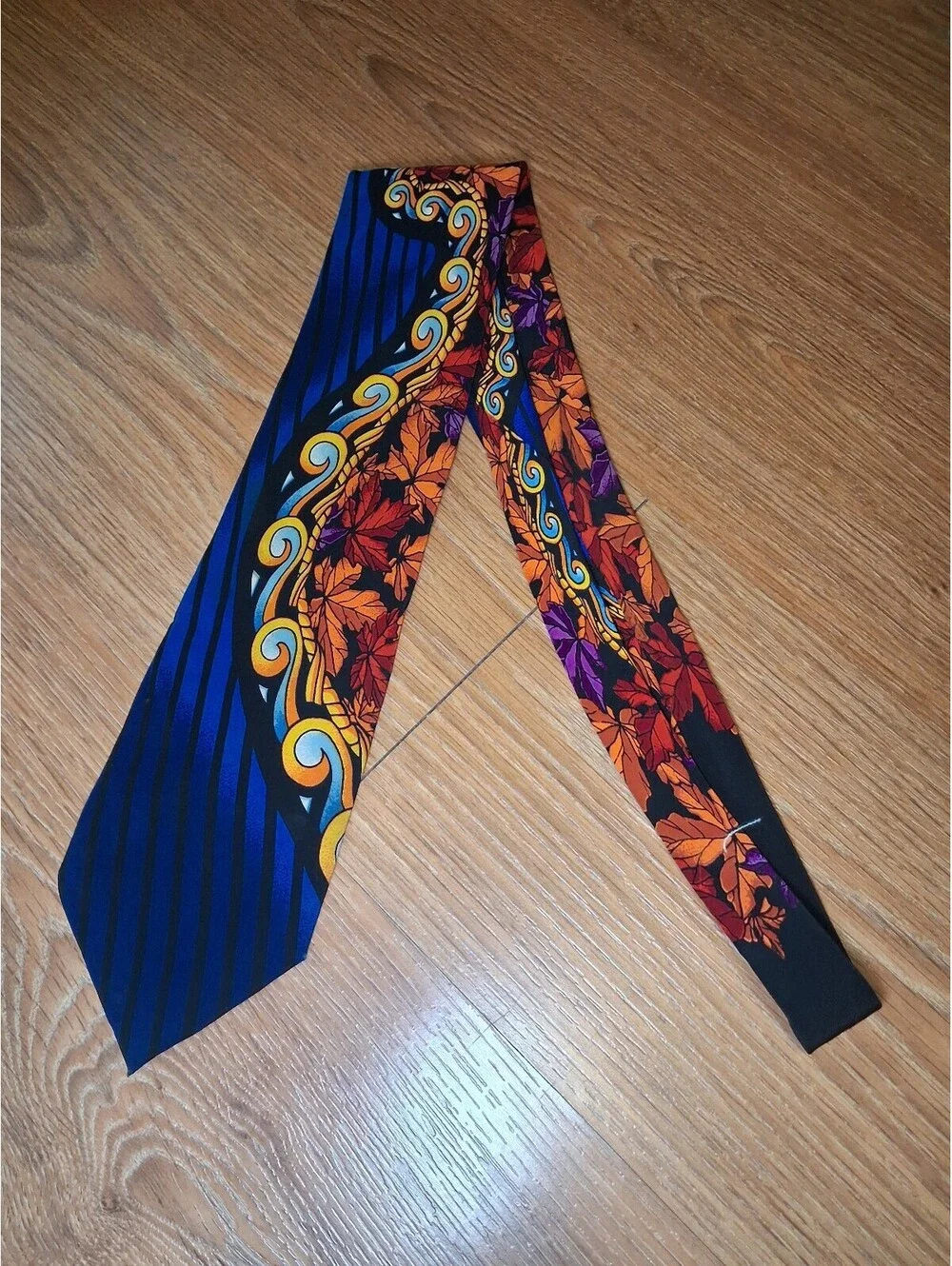 VINTAGE Rush Limbaugh Silk Tie Multicolor Wide Long Handmade